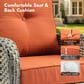 HOMLUX 3-Piece Patio  Conversation Set  in Orange, , large