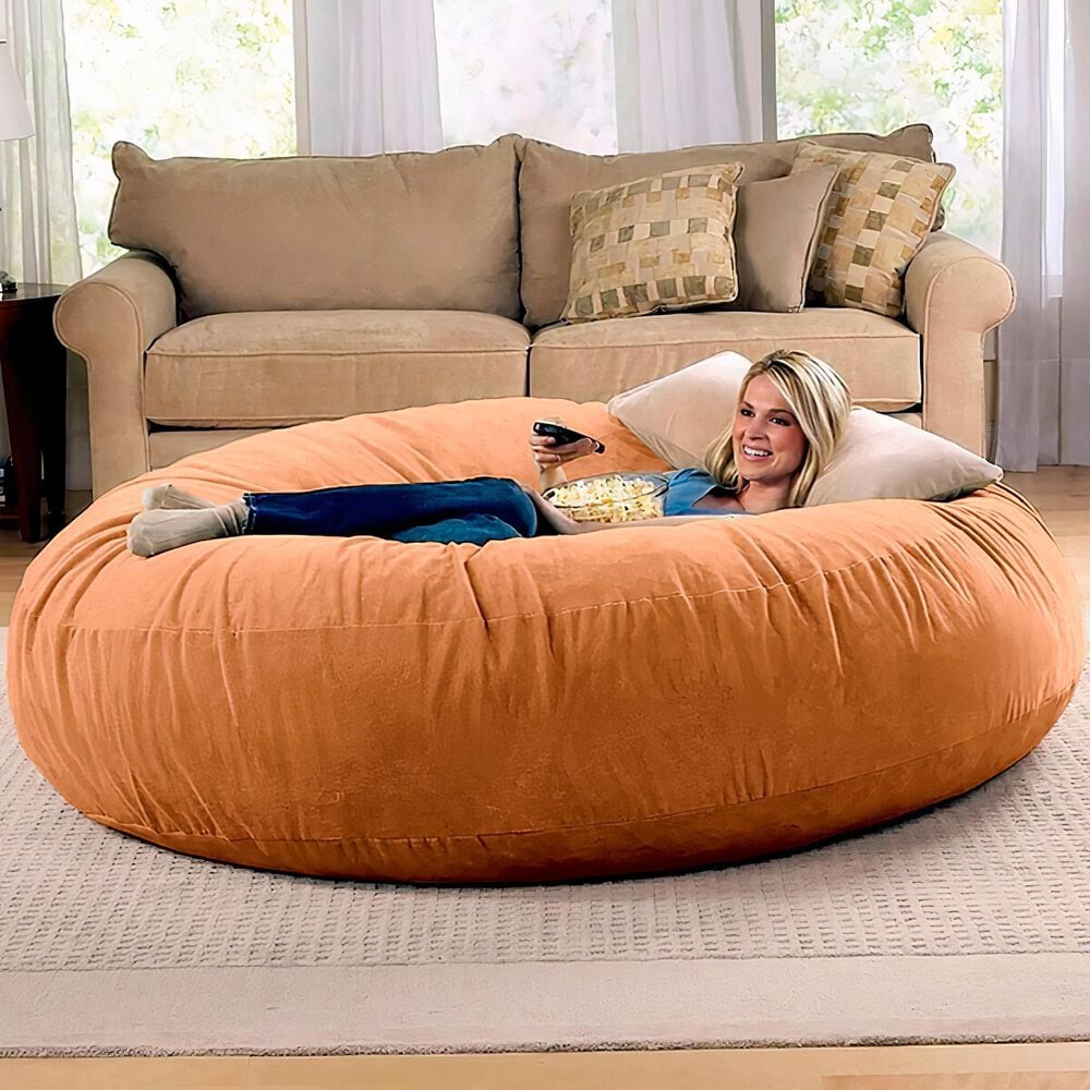 Jaxx 6&#39; Cocoon Large Bean Bag Chair in Mandarin, , large