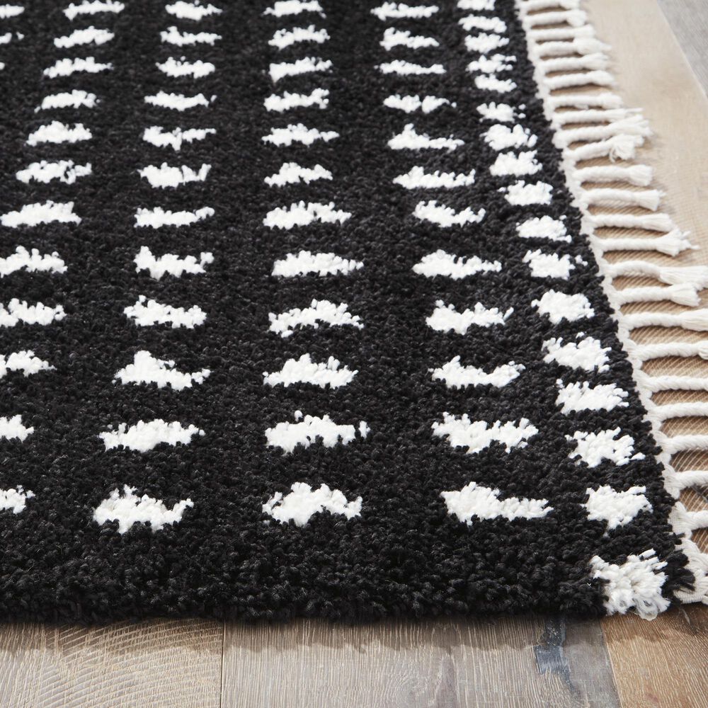 Ashley Minston 5&#39; x 7&#39; Black and White Area Rug, , large