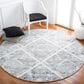 Safavieh Artistry ARR667M 7" Round Ivory and Blue Area Rug, , large