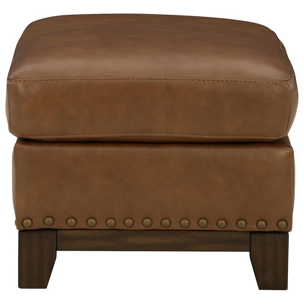 Ashley Saonara Stationary Chair and Ottoman Set in Amber, , large