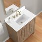 37B Kinsale 30" Single Bathroom Vanity Cabinet in Walnut Drift with White Composite Stone Top and Backsplash, , large