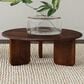 Pacific Landing Dale Round Coffee Table in Brown, , large