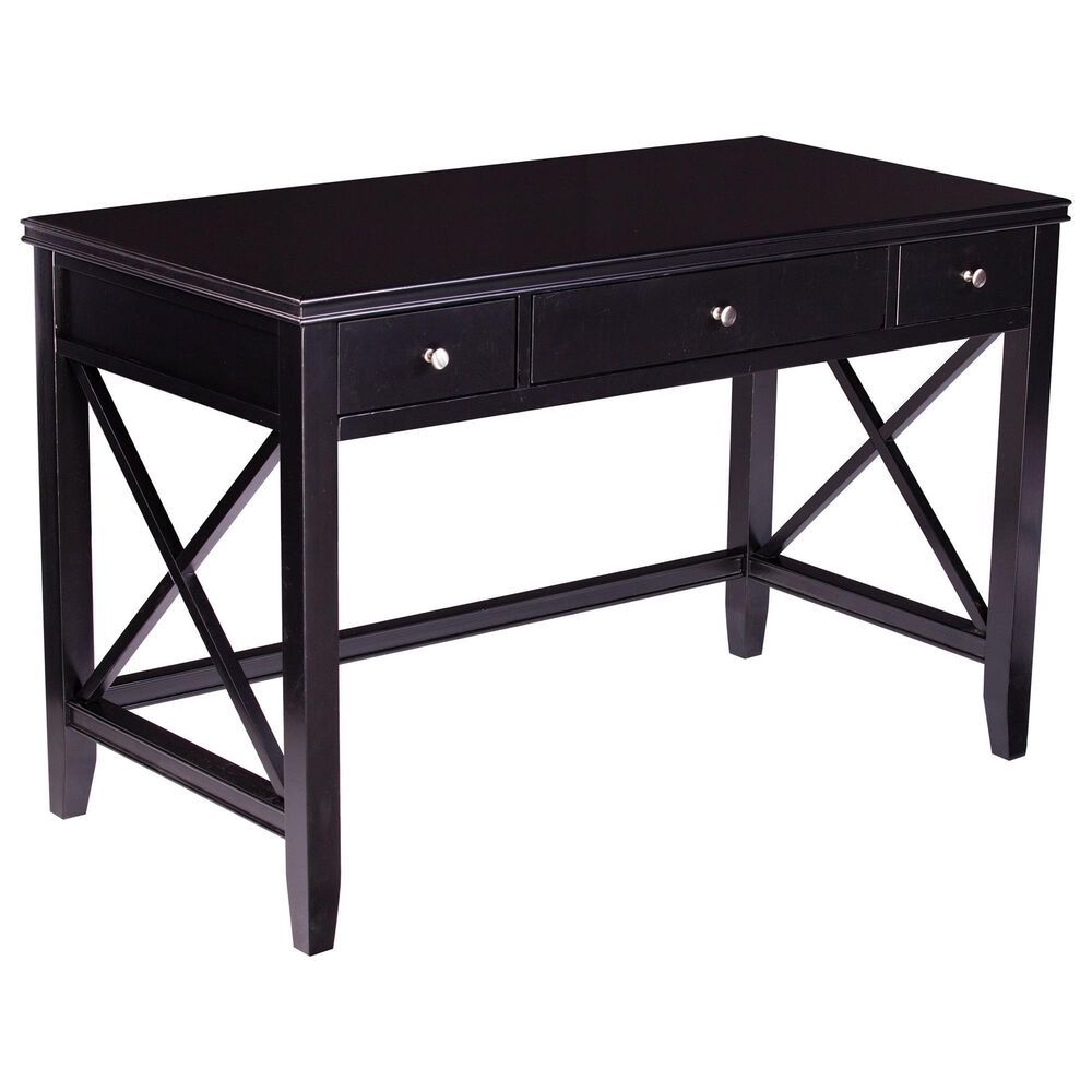Southern Enterprises Larksmill Writing Desk in Black/Silver, , large