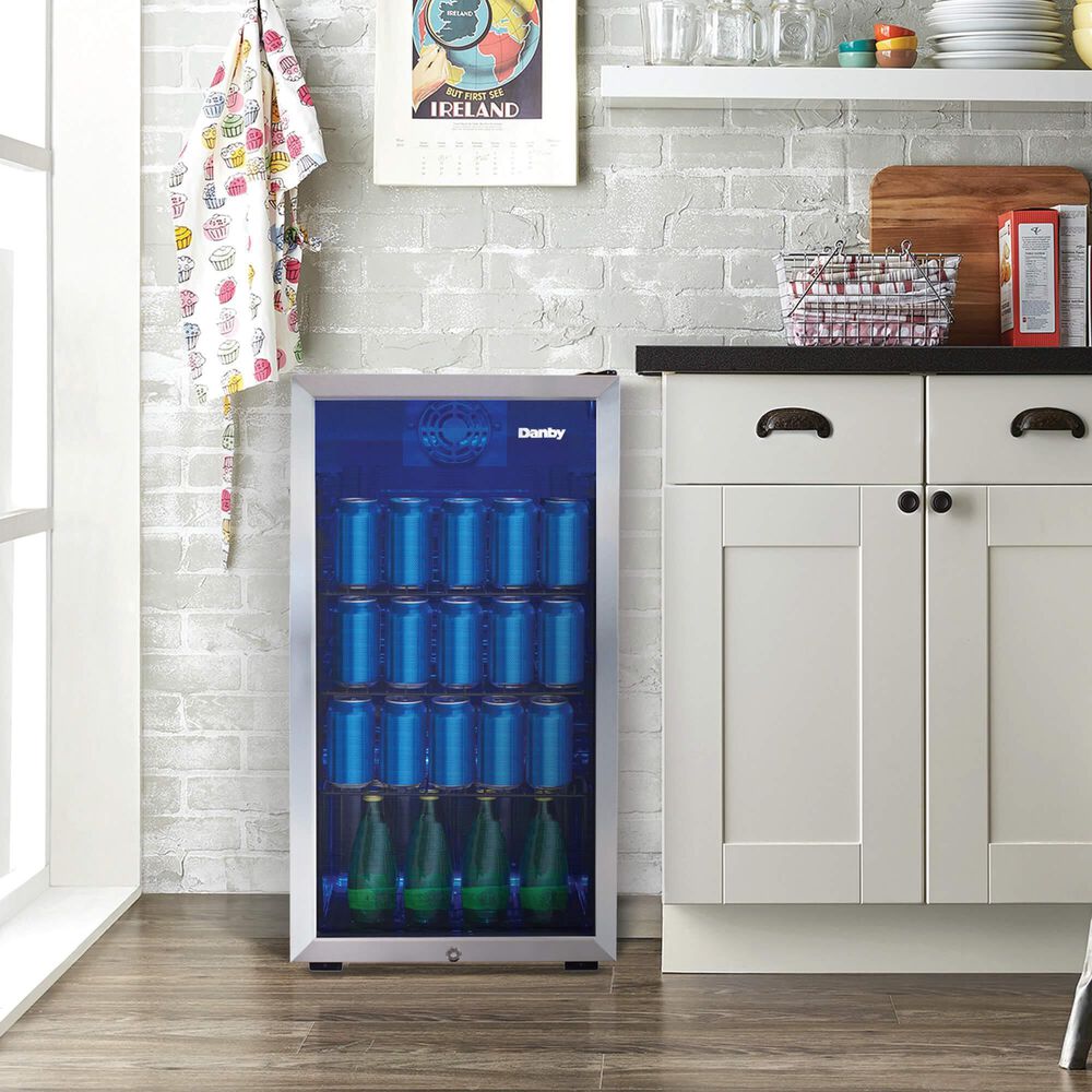 Danby 3.1 Cu. Ft. Beverage Center in Stainless Steel, , large