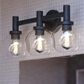 Vaxcel Marshall 3-Light Bathroom Vanity in Matte Black, , large