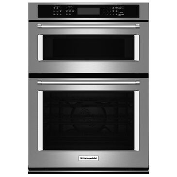 KitchenAid 27" Combination Wall Oven in Stainless, , large