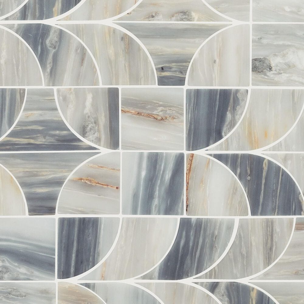 Dal-Tile Gamma Azure 14&#39;&#39; X 16&#39;&#39; PATCHWORK Natural Stone Mosaic Sheet, , large