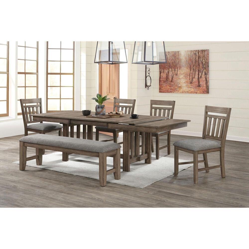 New Heritage Design Harrisburg Dining Bench in Walnut, , large