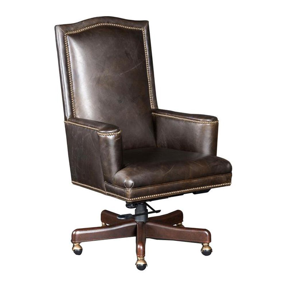 Hooker Furniture Woodward Chanel Home Office Chair in Natchez Brown, , large
