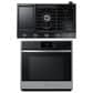 Samsung 2-Piece Kitchen Package with Stainless Steel 30" Single Wall Oven and Black Stainless Steel 36" Gas Cooktop, , large