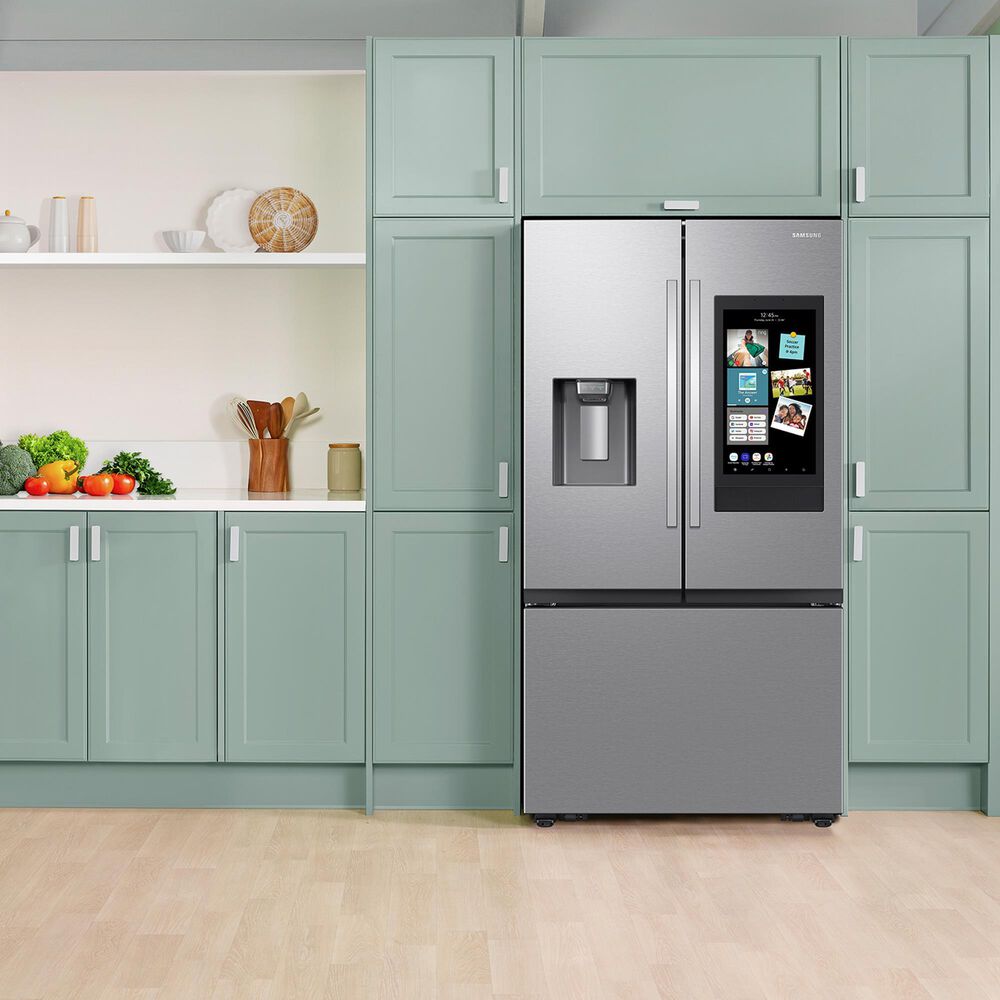 Samsung 30 Cu. Ft. 3-Door French Door Refrigerator with Family Hub in Stainless Steel, , large