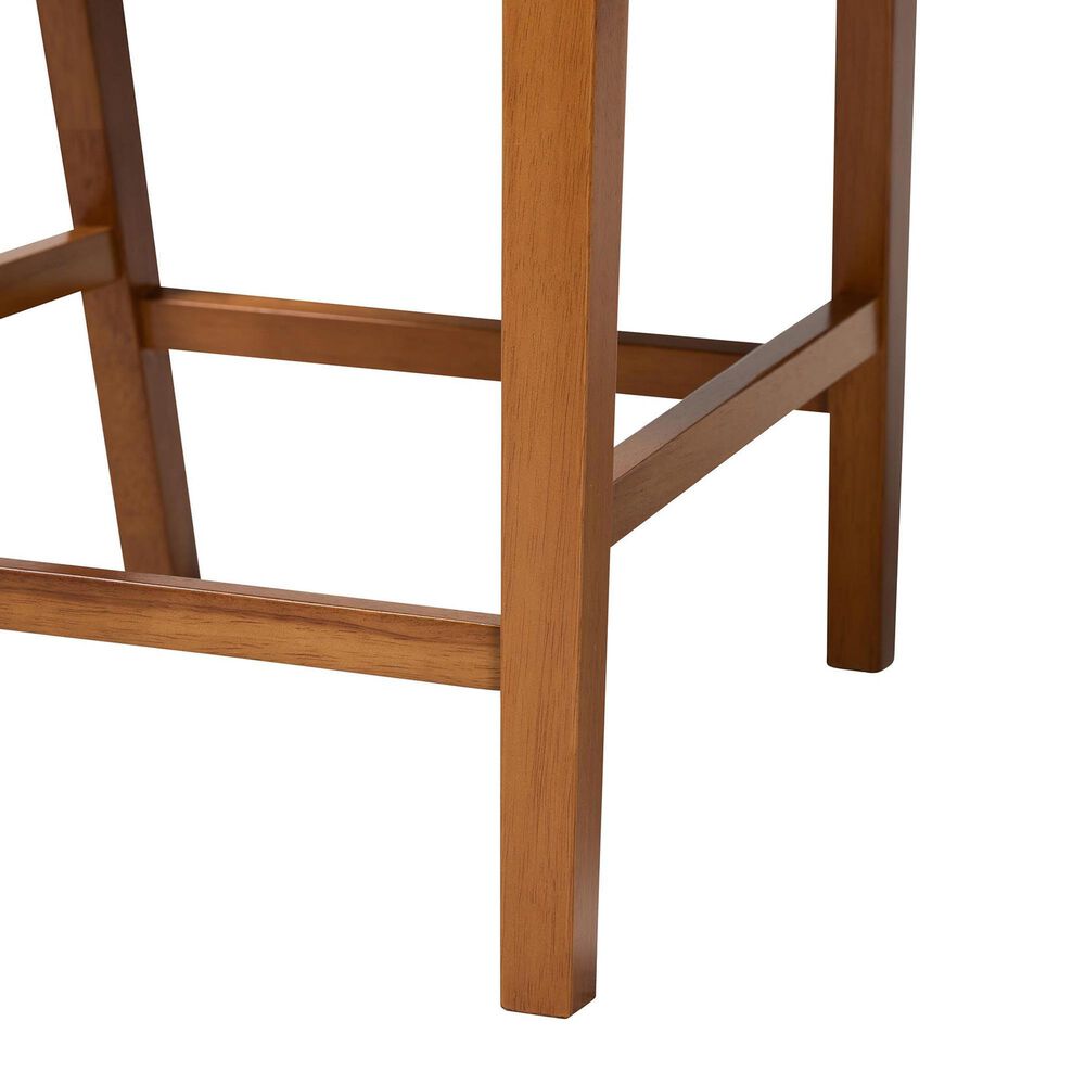 Baxton Studio Olivia Counter Stool in Dark Walnut (Set of 2), , large