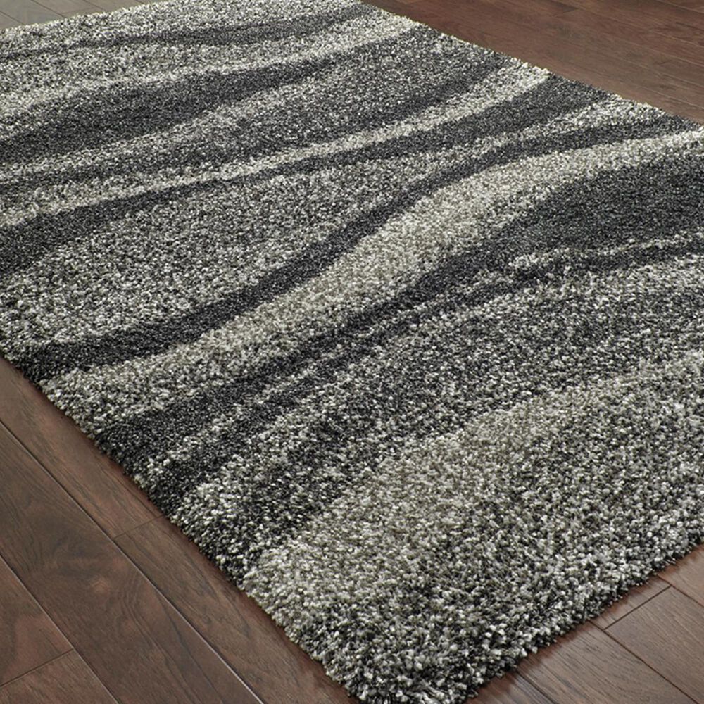 Oriental Weavers Henderson 5992E 9&#39;10&quot; x 12&#39;10&quot; Grey and Charcoal Area Rug, , large