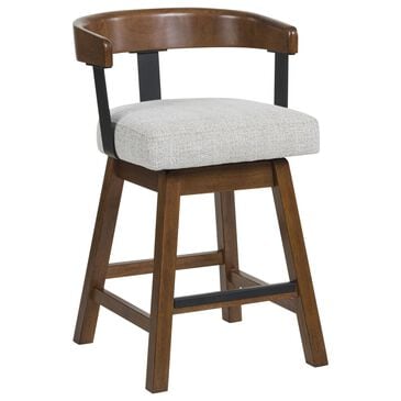 Ashley Ralene Swivel Counter Stool in Medium Brown, , large