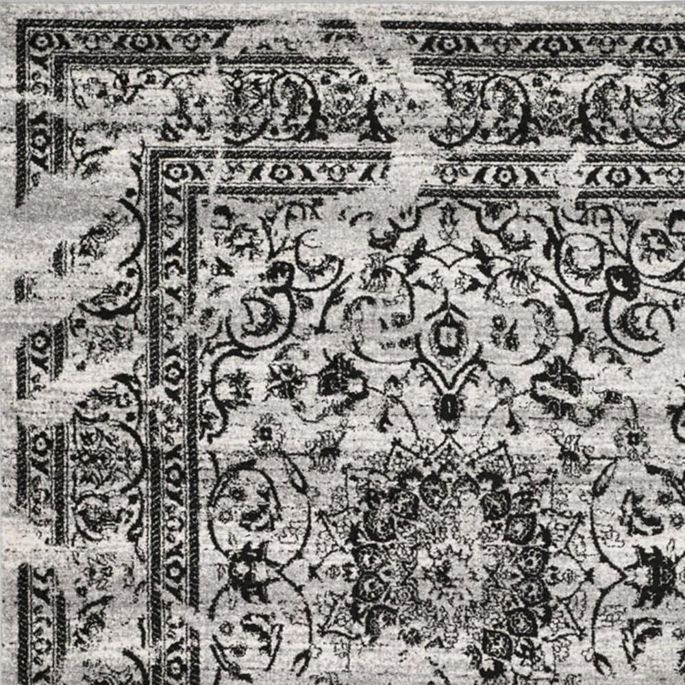 Safavieh Adirondack ADR101A-10R 10&#39; x 10&#39;  Silver/Black Round Rug, , large