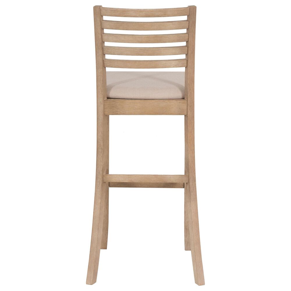Linon Home Decor Torino Ladder Back Bar Stool in Grey Wash, , large