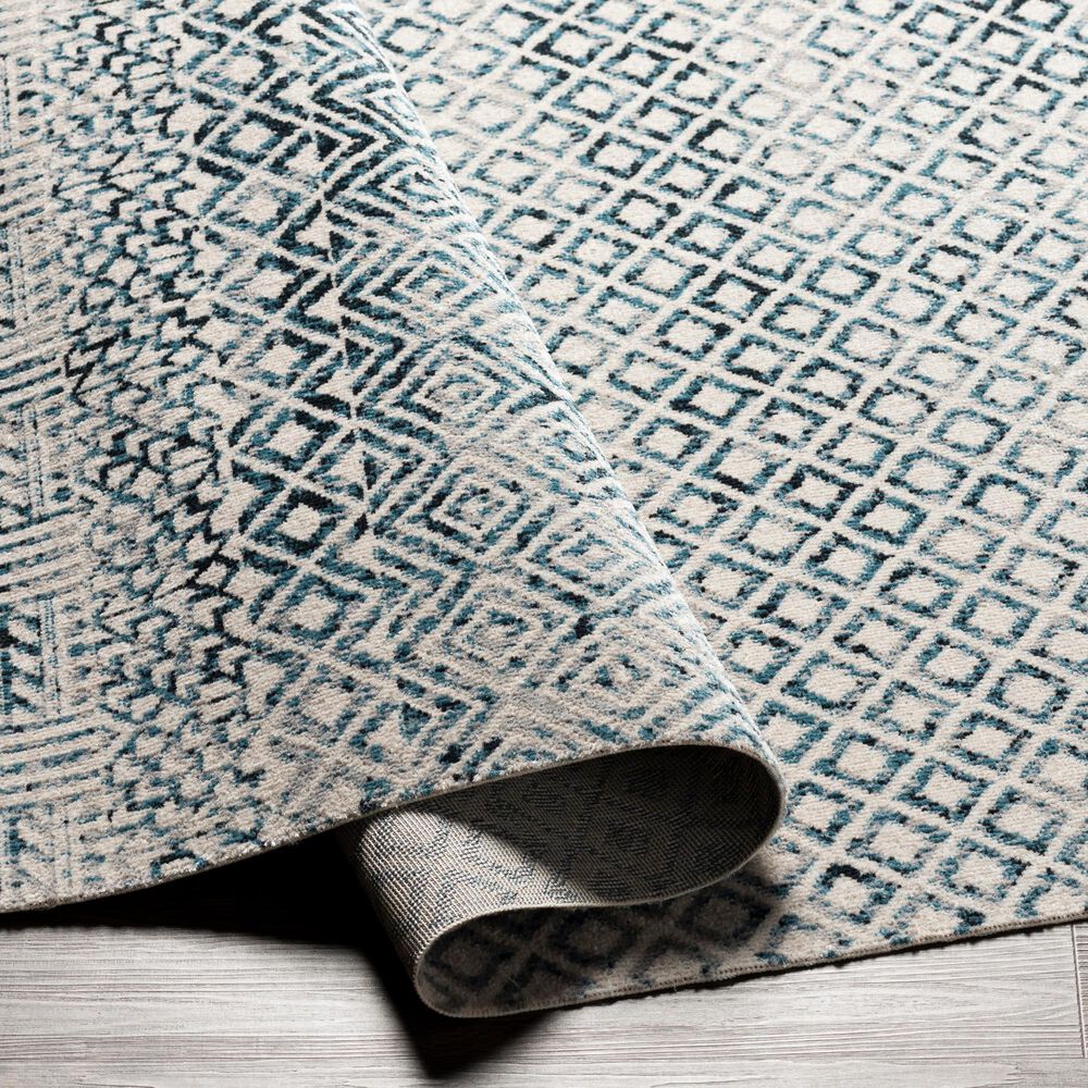 Surya Lavadora Southwestern 9&#39;3&quot; x 12&#39; Ink Blue, Blue, Gray and Light Gray Area Rug, , large