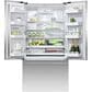 Fisher & Paykel 20.1 Cu. Ft. 3-Door French Door Refrigerator with Ice and Water in Stainless Steel, , large