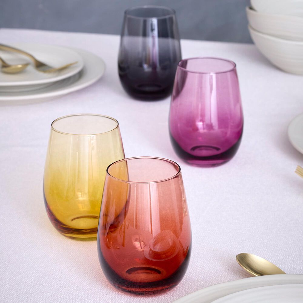 Oneida Golden Hour Stemless Wine Glasses - Set of 4, , large