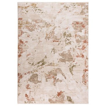 RIZZY Iconic Abstract 3"11" x 5"6" Neutral, Brown and Green Area Rug, , large