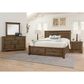 Viceray Collections Cool Rustic Queen Storage Plank Bed with Two Nightstands in Mink, , large