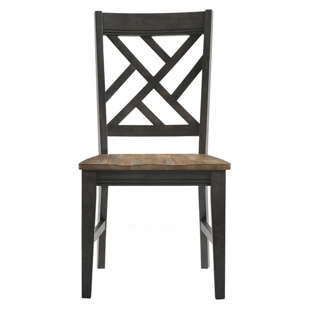 Hawthorne Furniture Harper Side Chair in Brushed Brown and Pecan, , large