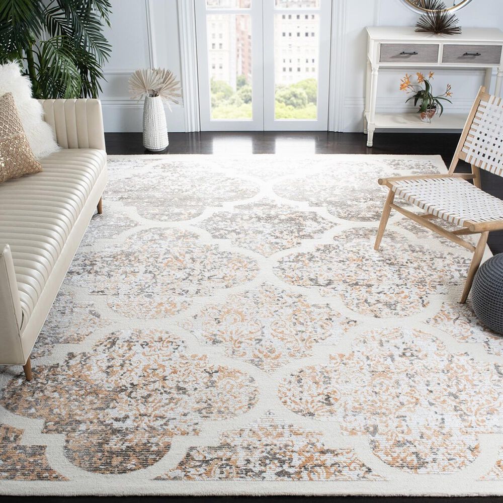 Safavieh Artistry ARR668D 8&#39; x 10&#39; Ivory and Gold Area Rug, , large