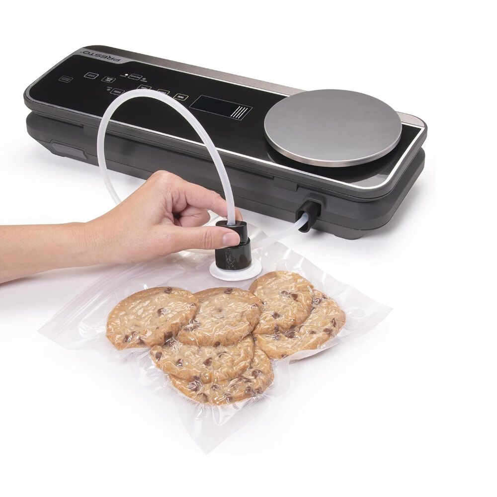 Presto FreshDaddy Premium Electric Vacuum with Digital Scale in Black, , large