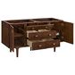 James Martin Vanities Amberly 60" Double Bathroom Vanity in Mid-Century Walnut with 3 cm Victorian Silver Quartz Top and Rectangular Sinks, , large