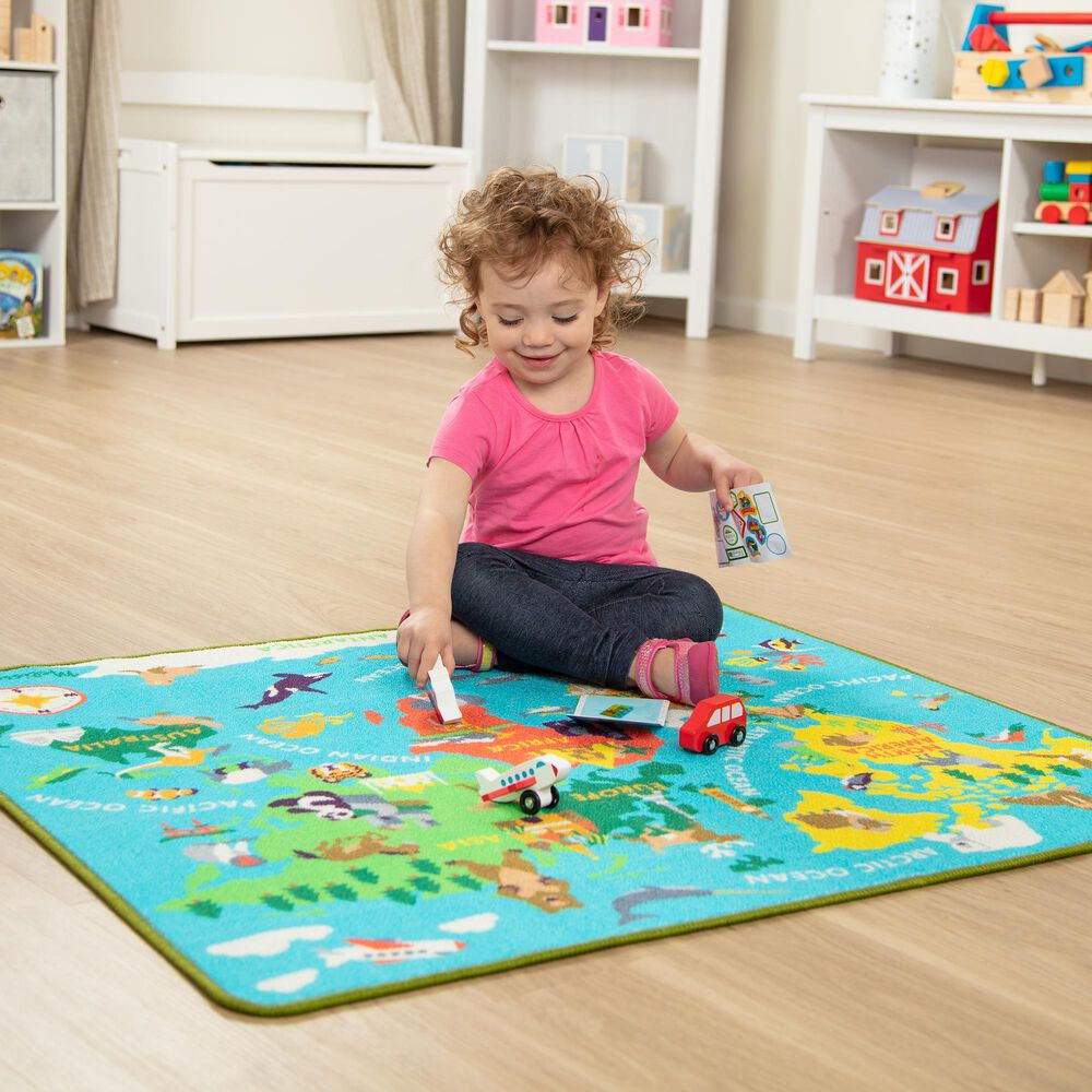 Melissa &amp; Doug Round The World Travel Rug, , large