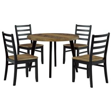 Ashley Blondon 5-Piece Round Dining Set in Brown and Black, , large