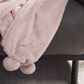 Safavieh Dalson 50" x 60" Throw in Pink, , large