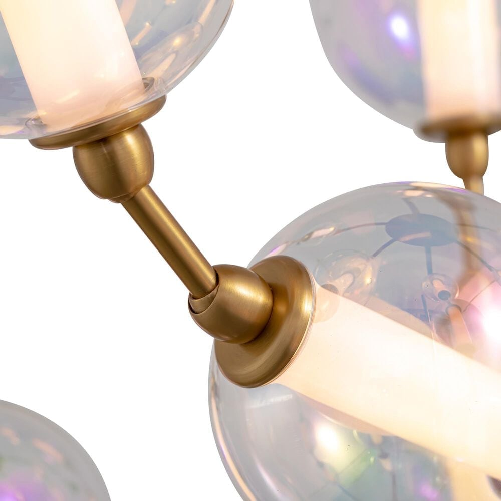 Golden Lighting Pearla 28" LED Pendant in Brushed Champagne Bronze, , large