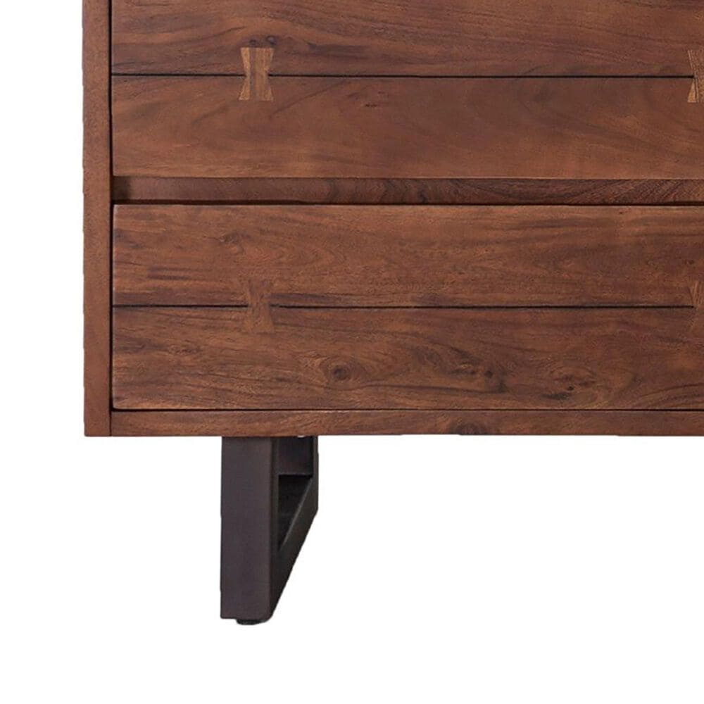 Home Trends &amp; Design Aspen 6-Drawer Dresser and Mirror in Walnut Brown and Antique Zinc, , large