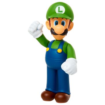 World of Nintendo Super Mario  2.5" Limited Articulation Wave Action Figure - Luigi, , large