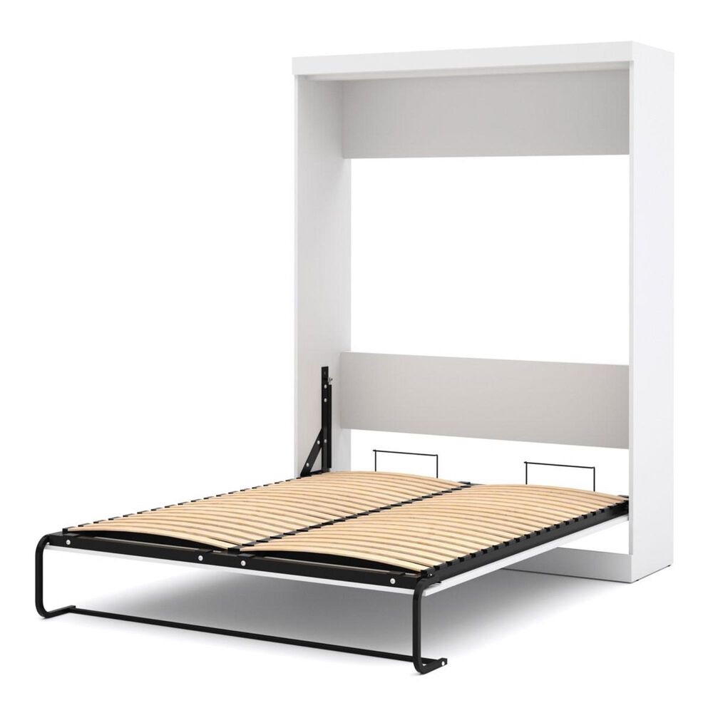 Bestar Nebula Queen Wall Bed in White, , large