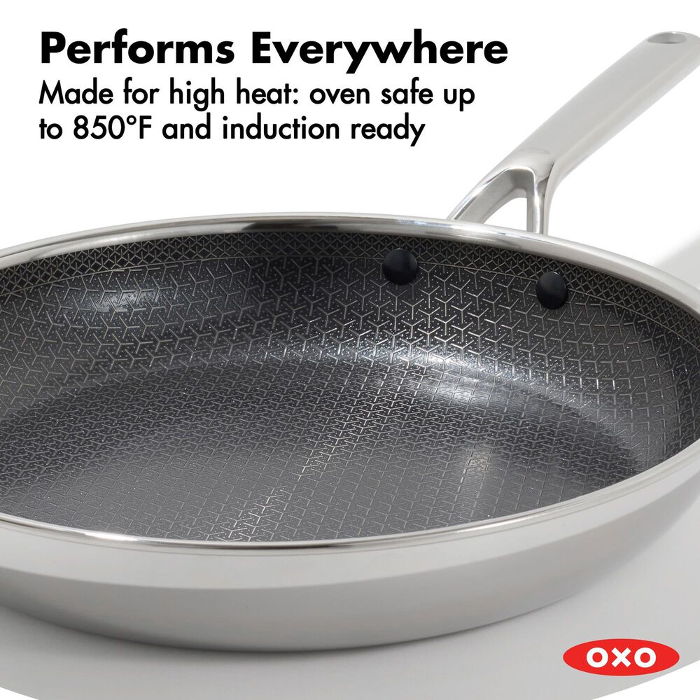 Green Pan Trident Hybrid 2-Piece Nonstick Frypan Set in Stainless Steel, , large