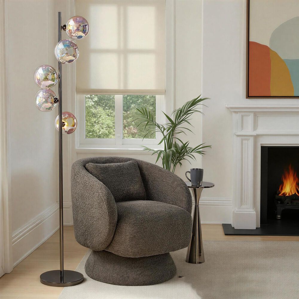 Grandview Gallery Bubbles Floor Lamp in Black Chrome, , large