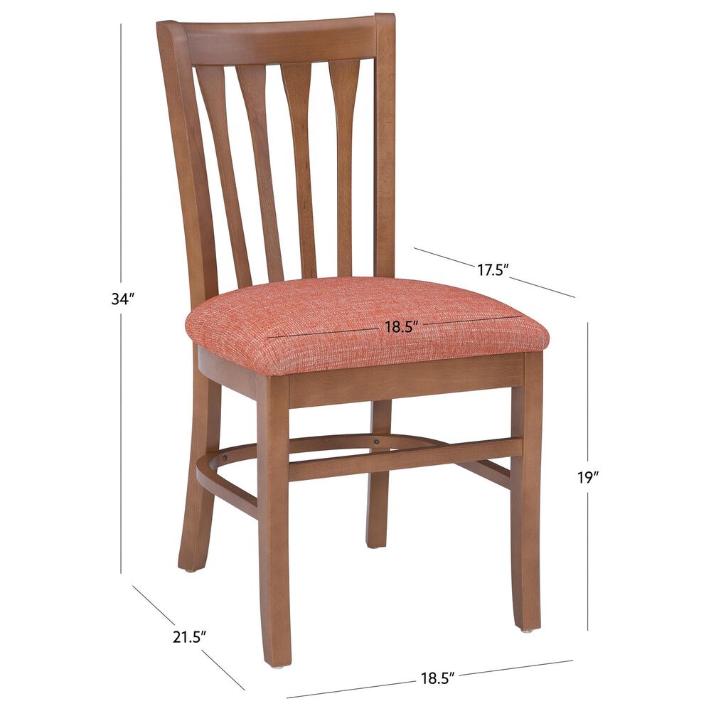 Linon Home Decor Schultz Side Chair in Brown, , large