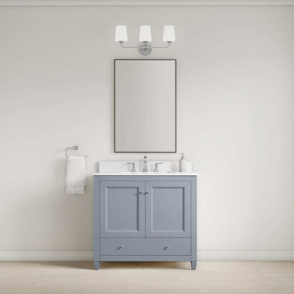 37B Claudine 36" Single Bathroom Vanity in Soft Blue with Glossy White Composite Stone Top and Backsplash, , large