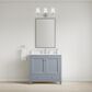 37B Claudine 36" Single Bathroom Vanity in Soft Blue with Glossy White Composite Stone Top and Backsplash, , large