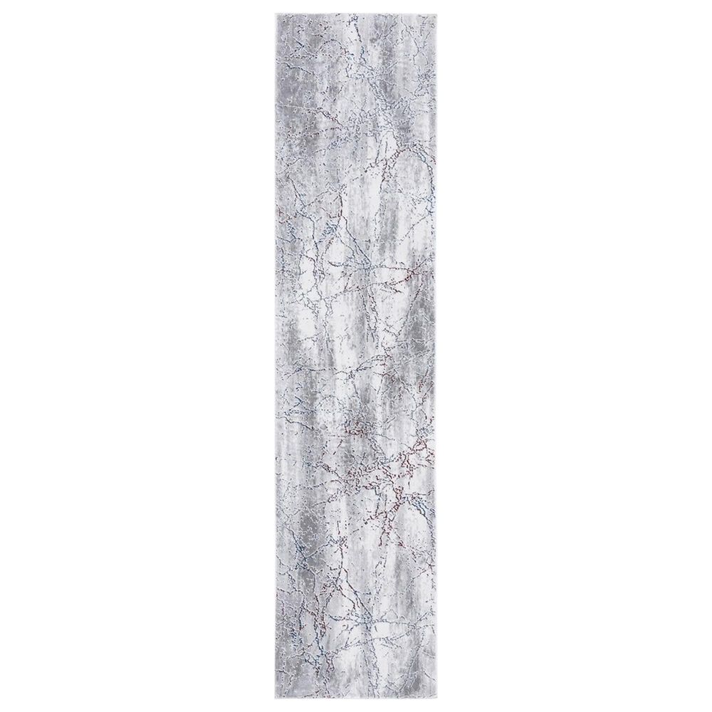 Safavieh Craft 2"2" x 9" Grey and Wine Runner, , large