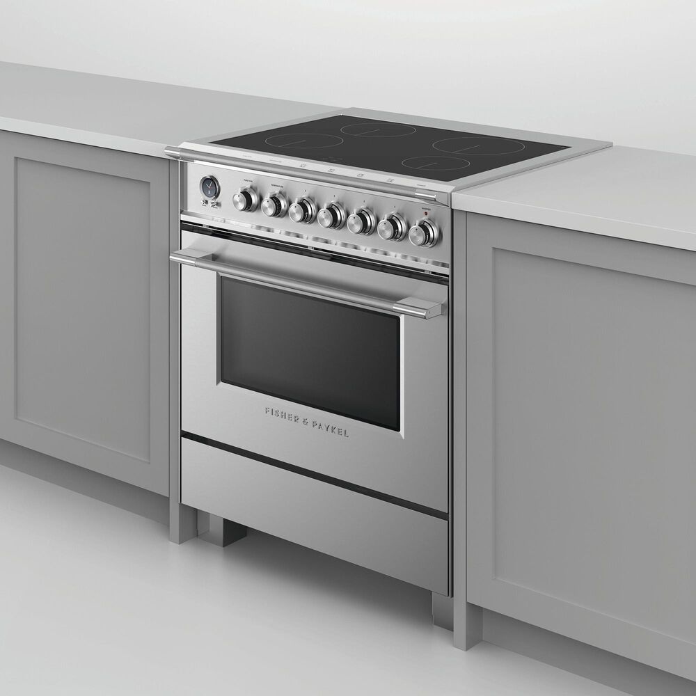 Fisher &amp; Paykel 30&quot; Classic Induction Range with 4 Burners in Stainless Steel, , large