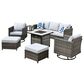 HOMLUX 7-Piece Patio Sofa Set in Gray, , large
