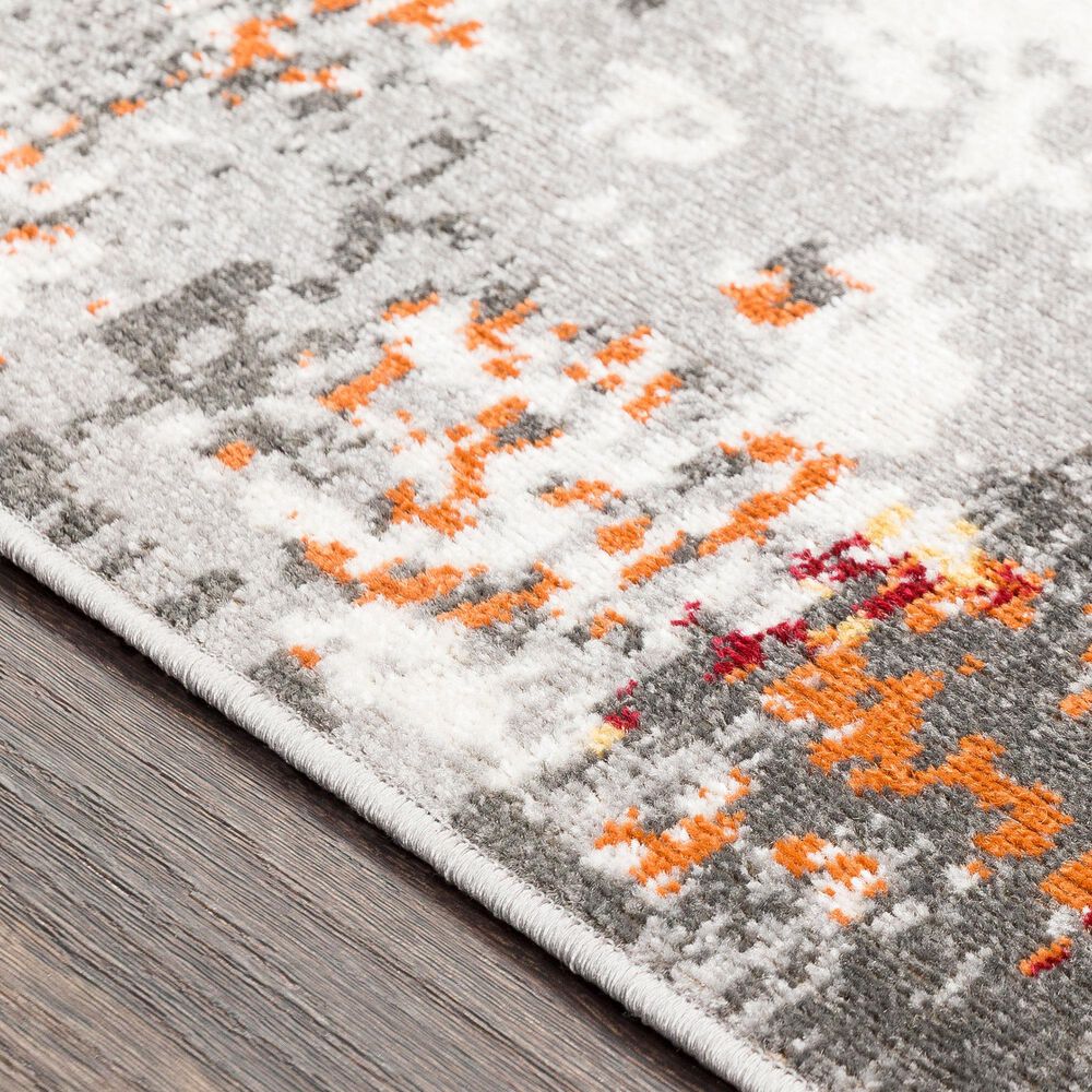 Surya Rafetus ETS-2305 7&#39;10&quot; x 10&#39;2&quot; Burnt Orange and Medium Gray Area Rug, , large