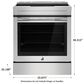 JennAir 6.2 Cu. Ft. Slide-In Electric Induction Range in Stainless Steel and Black, , large