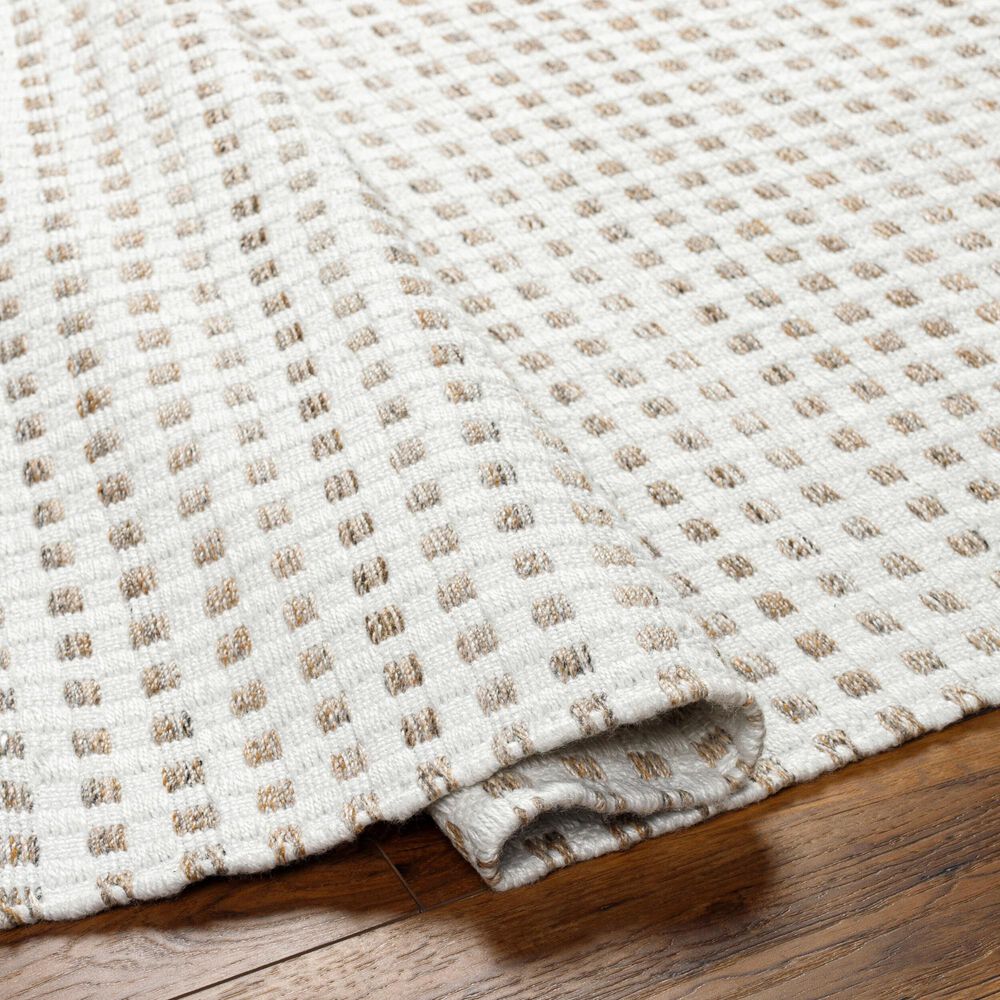 Surya Ariel White, Medium Gray and Taupe 10&#39; x 14&#39; Area Rug, , large
