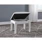 Millenium Chalanna Vanity Stool in Bright White, , large