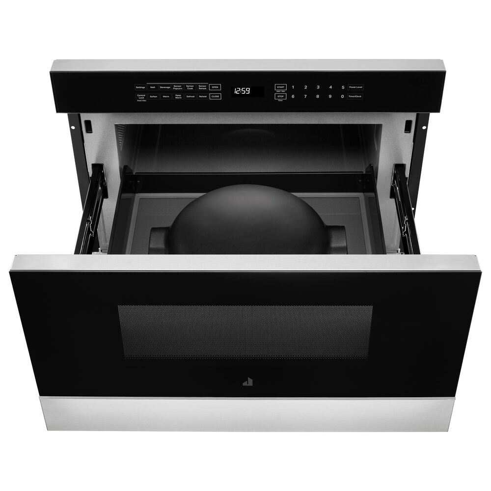 JennAir NOIR 24" Undercounter Microwave Oven with Drawer Design in Floating Glass Black, , large